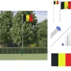 Flag & vimpler - Living Belgien flag og flagstang 6,23 m aluminium