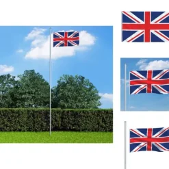 Flag & vimpler - Living britisk flag 90x150 cm