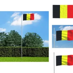 Flag & vimpler - Living det belgiske flag 90x150 cm