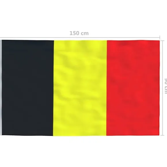 Flag & vimpler - Living det belgiske flag 90x150 cm