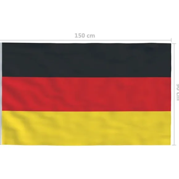 Flag & vimpler - Living det tyske flag 90x150 cm