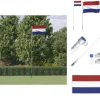 Flag & vimpler - Living Holland flag og flagstang 5,55 m aluminium