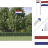 Flag & vimpler - Living Holland flag og flagstang 6,23 m aluminium