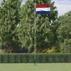 Flag & vimpler - Living Holland flag og flagstang 6,23 m aluminium