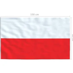 Flag & vimpler - Living polsk flag 90x150 cm