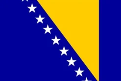Flag fra Bosnien
