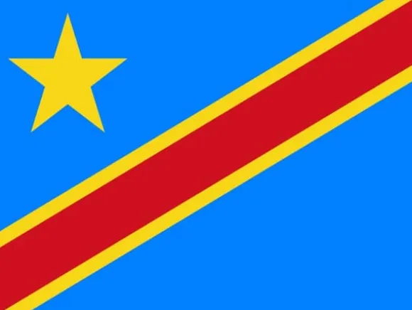 Flag fra Congo -Kinshasas