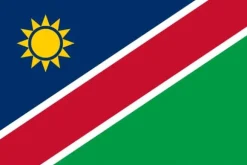 Flag fra Namibia