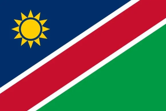 Flag fra Namibia