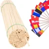 Flagpinde af træ til vimpler, 50 cm/5 mm, 100 stk