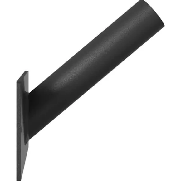 Flagstangholder i rustfrit stål - Moderne design | Farve: Sort | Størrelse: 13 x 6 cm
