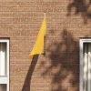 Flagstangholder i rustfrit stål - Moderne design til haven | Størrelse: 10,5 x 7,5 cm | Farve: Sort