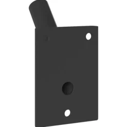 Flagstangholder i rustfrit stål - Moderne design til haven | Størrelse: 10,5 x 7,5 cm | Farve: Sort