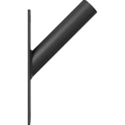 Flagstangholder i rustfrit stål - Moderne design | Farve: Sort | Størrelse: 15x3 cm