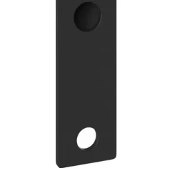 Flagstangholder i rustfrit stål - Moderne design | Farve: Sort | Størrelse: 15x3 cm