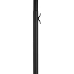 Flagstangssæt, 609 cm, Sort, Aluminiumlegering