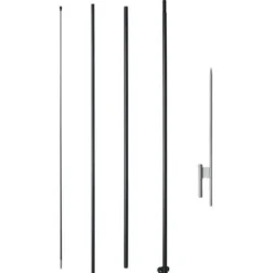 Flagstangssæt, Feather Swooper 440x58,5 cm, Udendørs, Aluminium