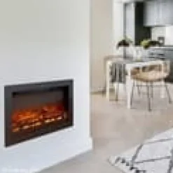 Flandria el-indbygningsovn - 1500 Watt varme - fjernbetjening