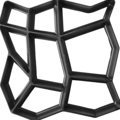 Fliseforme til haven - Sæt af 2 til dekorative stier | Størrelse: 42x42x4 cm