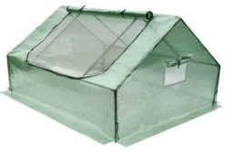 Flora havedrivhus - folietelt, kold ramme med insektnet, store ventilationsvinduer