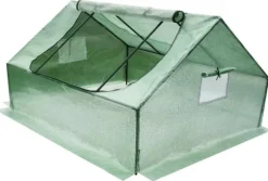 Flora havedrivhus - folietelt, kold ramme med insektnet, store ventilationsvinduer