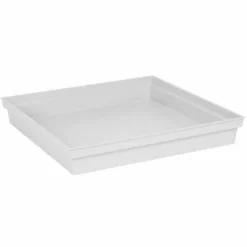 Flower Pot Dish EDA Tuscany Squared White 40 cm 40 x 40 x 5,9 cm