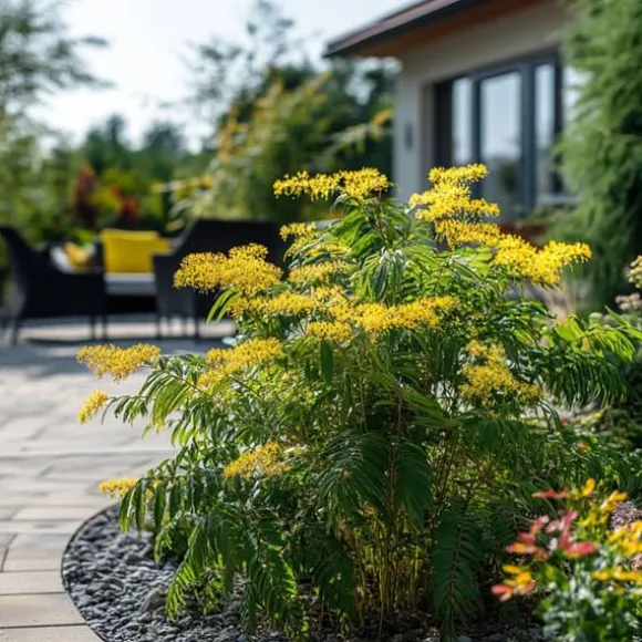 Følsom plante - Sæt med 6 - Mimosa dealbata - Højde 25-40cm - ⌀9cm