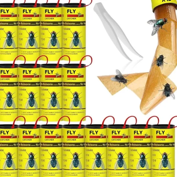 Fluefælde fluefanger fluepapirrulle 16-pak