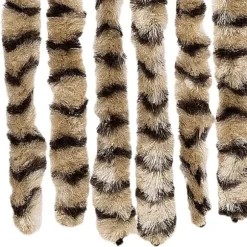 Flueforhæng i chenille - Dørgardin til insektbeskyttelse | Farve: Beige og Brun | Størrelse: 100x230 cm