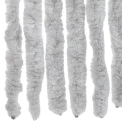 Flueforhæng i chenille - Dørgardin | Størrelse: 90x220 cm | Farve: Grå