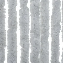 Flueforhæng i chenille - Dørgardin | Størrelse: 90x220 cm | Farve: Grå