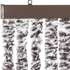 Flueforhæng i chenille - Dørgardin til insektbeskyttelse | Farve: Brun og Beige | Størrelse: 100x200 cm