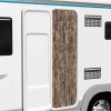 Flueforhæng i chenille - Insektgardin | Farve: Beige og mørkebrun | Størrelse: 56x185 cm