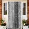 Flueforhæng 100x220 cm - Insektgardin i chenille | Farve: Grå/Svarte