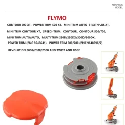 FLY021 Trimmer spole og trådudskiftning til Flymo