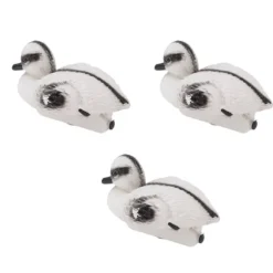 Flydende gule Ællingedamme Ornament Sæt til Have og Pool - 3 Realistiske plastænder - Perfekt til Vanddekoration - C Style - 12x6,5 cm