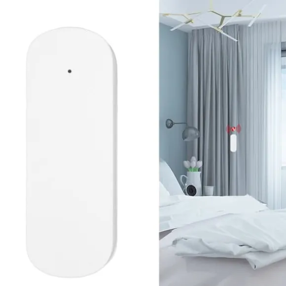 Fönsterdörrlarm Vibrationssensor för glasbrottslarm Batteridrivet för Zigbee Yuya hemsäkerhet