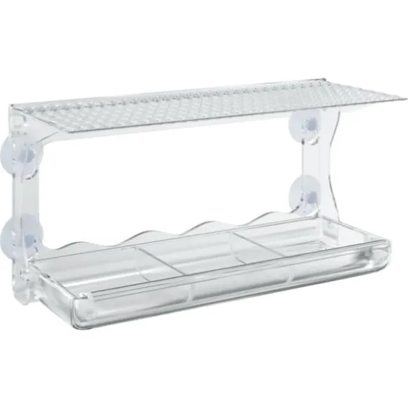 Foderautomater til vindue 2 stk. 30x12x15 cm akryl - Fuglehus - Fuglehuse - Home & Living
