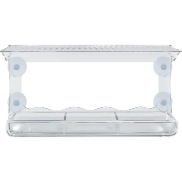 Foderautomater til vindue 2 stk. 30x12x15 cm akryl - Fuglehus - Fuglehuse - Home & Living