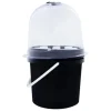 Fogponics hydroponisk system - Indendørs plantesæt - 8 plantepladser - Automatisk tågecyklus - Timer 60/30 min - 12–24 V DC - 27×27×29 cm - Sort