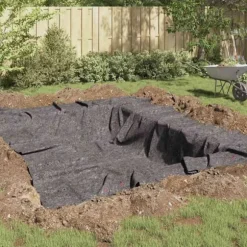 Foldbar damfleece i grå - Beskytter havebassiner | Størrelse: 1 x 50 m