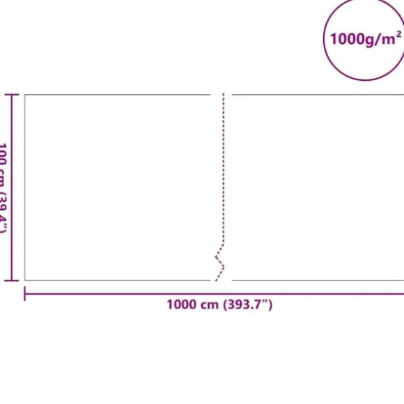 Foldbar damfleece til have - Beskytter damme og vandfunktioner | Farve: Grå | Størrelse: 1 x 10 m