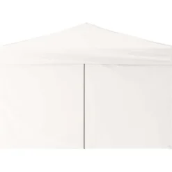 Foldbart festtelt med sidevægge - 3x3 m | Farve: Hvid