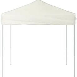Foldbart festtelt 2x2 m - UV-resistent og vandafvisende | Farve: Creme