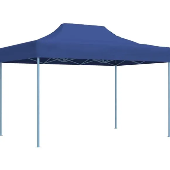 Foldbart festtelt 3x4 m - UV-bestandigt & vandafvisende | Farve: Blå | Størrelse: 3x4 m