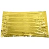 Foldbart PET-aluminiseret film termisk nødtæppe - Bærbart overlevelsesudstyr til camping og udendørsaktiviteter - Guld, 210 cm x 160 cm