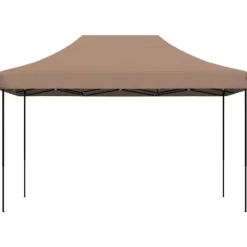 Foldbart pop op-festtelt - Ideelt til udendørs begivenheder | Farve: Brun | Størrelse: 410x279x315 cm