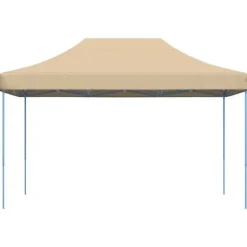 Foldbart pop up-festtelt 440x292x315 cm | Farve: Beige