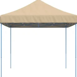 Foldbart pop up-festtelt 440x292x315 cm | Farve: Beige