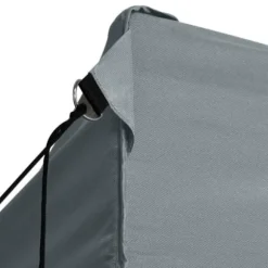 Foldbart telt med 3 sidevægge - Pop Up festtelt | Størrelse: 431x291x315 cm | Farve: Antracitgrå